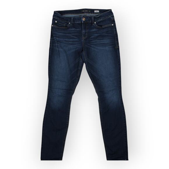 Level 99 (32) Liza Skinny Jean Sile Wash Denim Medium/Dark Mid-Rise Anthro - Picture 3 of 15